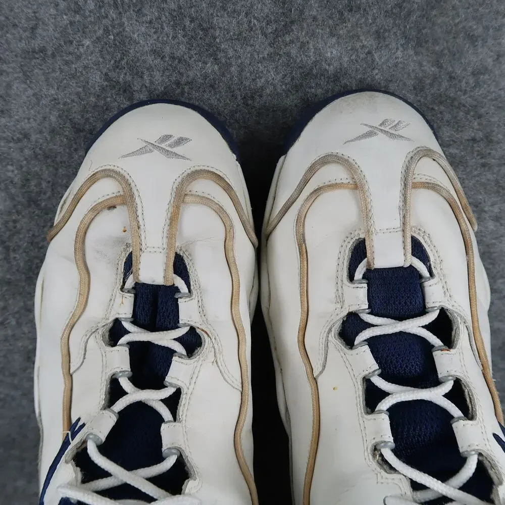 Reebok Shoes Mens 13 Basketball Sneaker Vintage Retro Trainers DMX White Blue